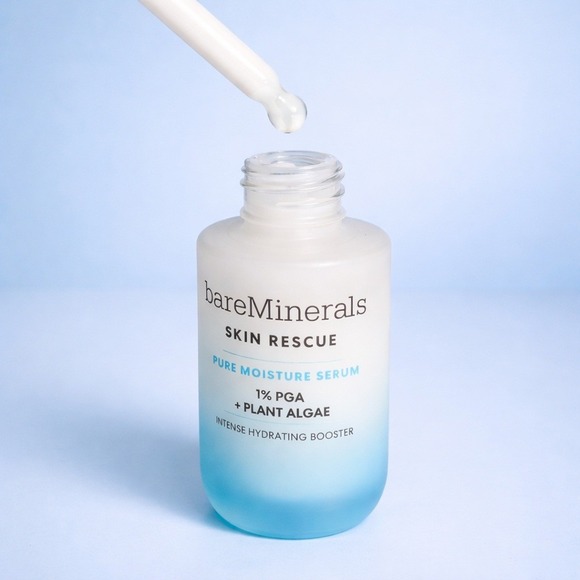 bareMinerals Skin Rescue Pure Moisture Serum 1% PGA Plant Algae 30ml 1oz NIB - Picture 2 of 2